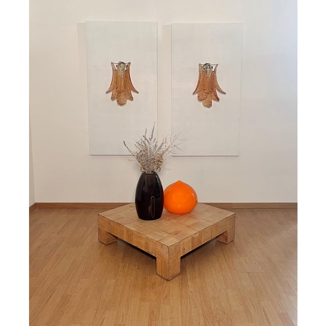 Vintage Murano Amber Felci Glass Wall Sconces, 1990s, Set of 2 For Sale - Image 8 of 18