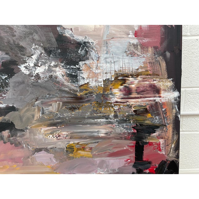 Black Yellow & Red Abstract Expressionist Art by Contemporary British Artist 2022 For Sale - Image 15 of 18
