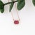 Timeless Ruby Necklace w Earth Mined Diamonds in Solid 14K Rose Gold EM 7x5mm For Sale - Image 9 of 10