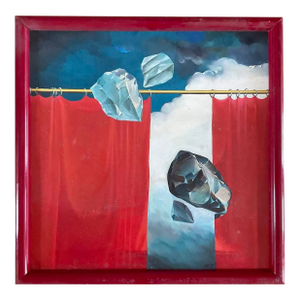 Surrealist Oil on Canvas, Signed