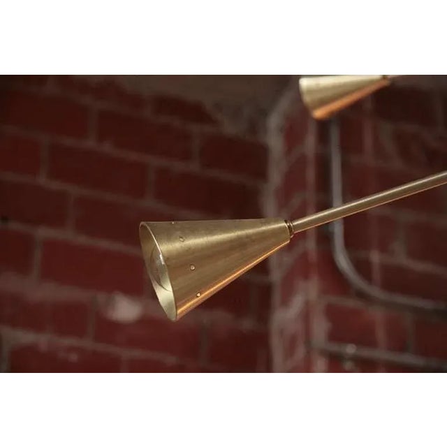 Brass Sputnik Chandelier With Twenty Arms For Sale In Los Angeles - Image 6 of 9