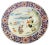 Japanese Meiji Plate in Famille Rose Porcelain, 1830s For Sale