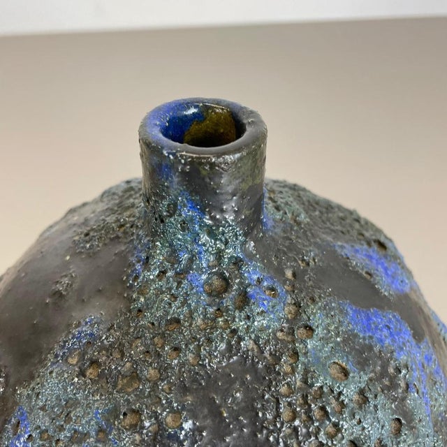 Abstract Ceramic Studio Pottery Vase from Gerhard Liebenthron, Germany, 1970s For Sale - Image 10 of 18