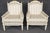 Exuding timeless elegance and refined neoclassical charm, this exquisite pair of French Louis XVI bergère chairs embodies...
