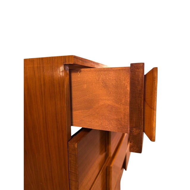 Mid-Century Modern Walnut Dresser – Italian For Sale - Image 9 of 15