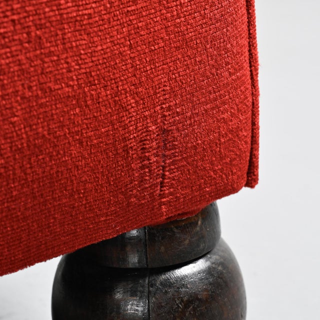 Art Deco Red Velvet Armchairs, France, 1920s, Set of 2 For Sale - Image 14 of 16
