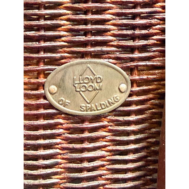 English Wicker Garden or Lounge Chair by Lloyd Loom For Sale - Image 13 of 14