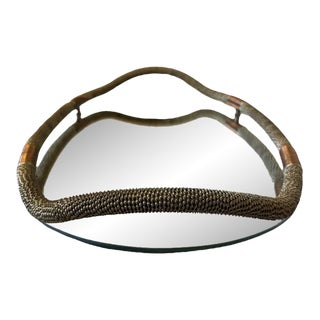 Vintage Art Deco Mirrored Tray Attributed to Fontana Arte For Sale