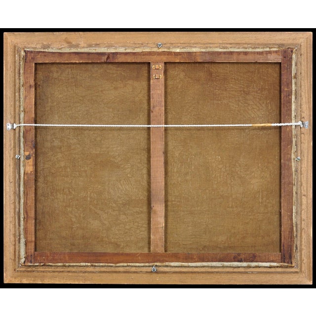 Claudia Bret-Charbonnier, A Barge Carrying Barrels of Wine on the Canal du Midi, 1920s, Oil on Canvas, Framed For Sale - Image 4 of 18