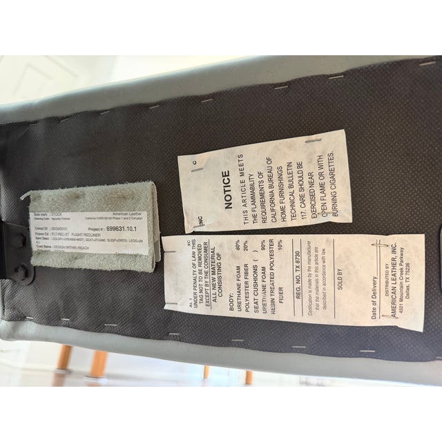 DWR Design Within Reach Flight Recliner Chair For Sale - Image 11 of 11