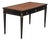 French Directoire Style Ebonized Mahogany Leather Top Writing Table, C. 1945 For Sale