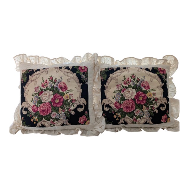 Pair of Vintage Handmade Pillow Shams For Sale