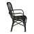 Simple black bamboo and rattan dining chair. Can be used outdoors (under covered area recommended) or indoors. Seat height...