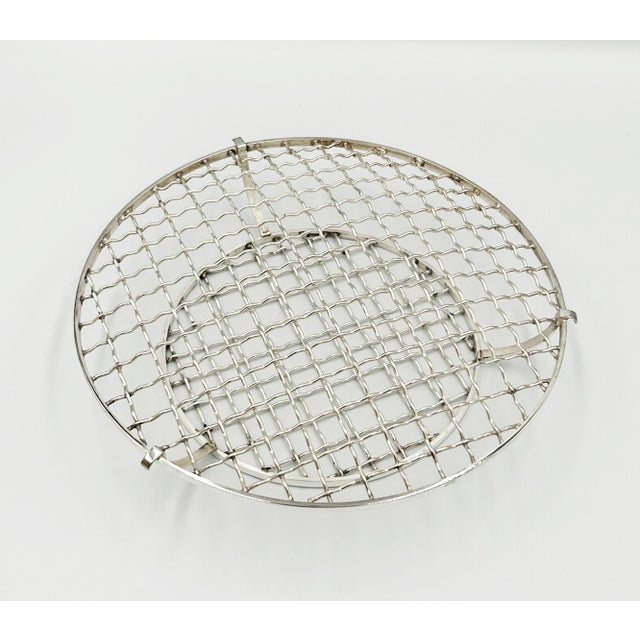 Vintage Japanese Pure Silver Ikebana Floral Arrangement Vessel _ Original Box For Sale - Image 10 of 18