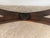 Late 20th Century English Oak Bench With Tufted Beige Suede Seat and Brass Nailhead Trim For Sale In Miami - Image 6 of 8