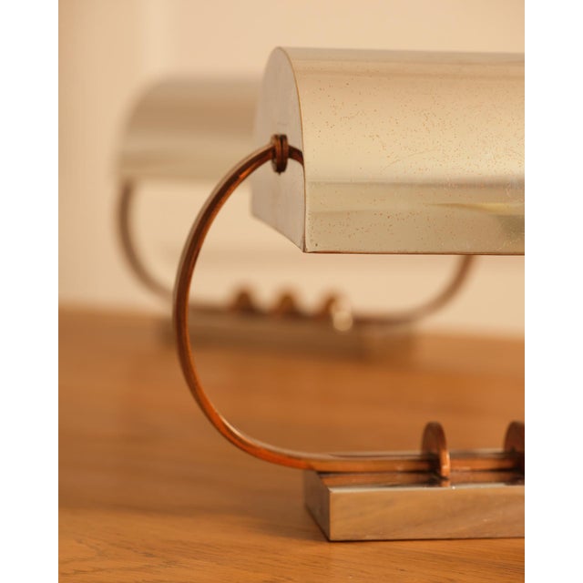 1920s Vintage Metal Table Lamps, Italy, 1920s, Set of 2 For Sale - Image 5 of 11