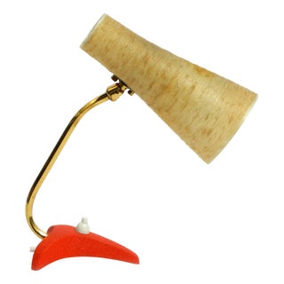 Small Mid-Century Modern Table Lamp with Fiberglass Lampshade from Cosack Leuchten, 1950s For Sale