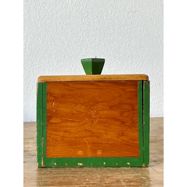 Vintage Boho Primitive Wood Box For Sale In West Palm - Image 6 of 12