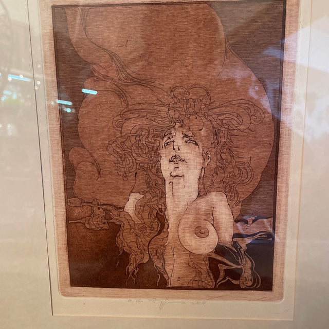 1960s W.P. Eberhard Eggers, (German, 1939-2004),etching For Sale - Image 4 of 6