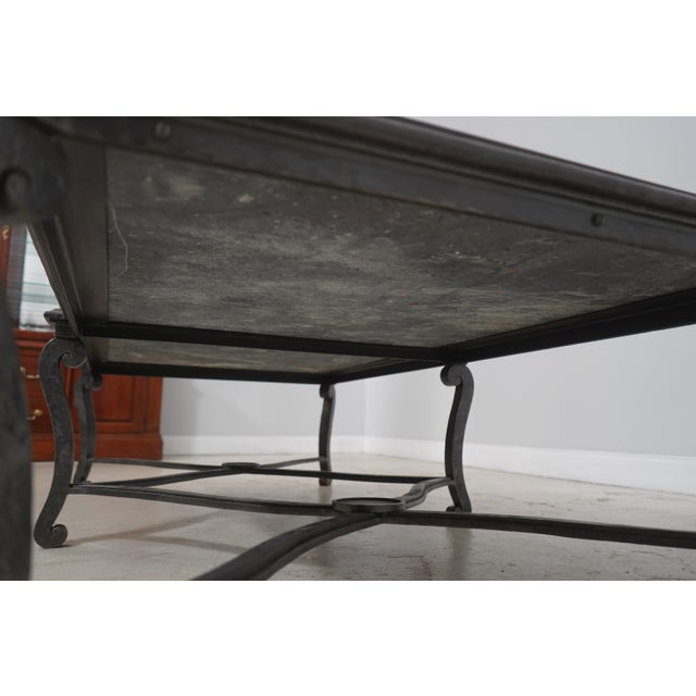 Italian Pietra Dura Style Large Rectangular Marble Inlaid Coffee Table For Sale - Image 17 of 17