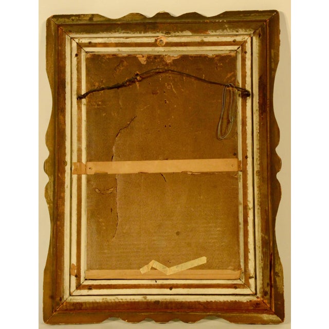 Gold Antique E. Cole Oil on Canvas Sunset Cottage Landscape For Sale - Image 8 of 9
