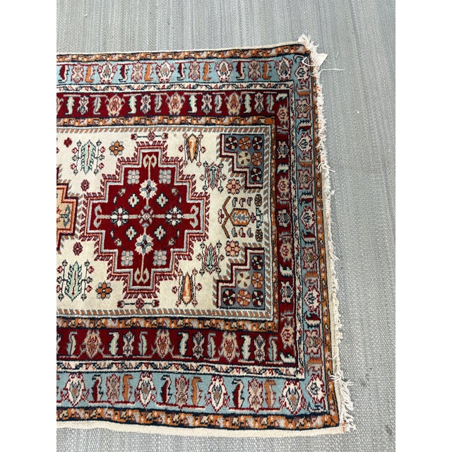 2ft 8in × 4ft 2in Pakastani Kazak Area Rug For Sale - Image 11 of 12