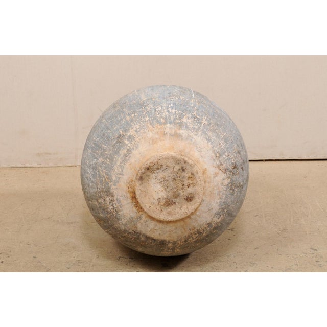 French Antique French Biot Jar with Glazed Rim For Sale - Image 3 of 11