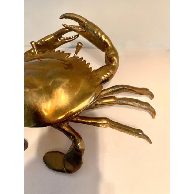 Mid 19th Century Mid 19th Century English Brass Lidded Crab Box For Sale - Image 5 of 13