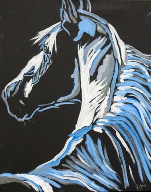 "Untamed Pony" Original Oil Painting