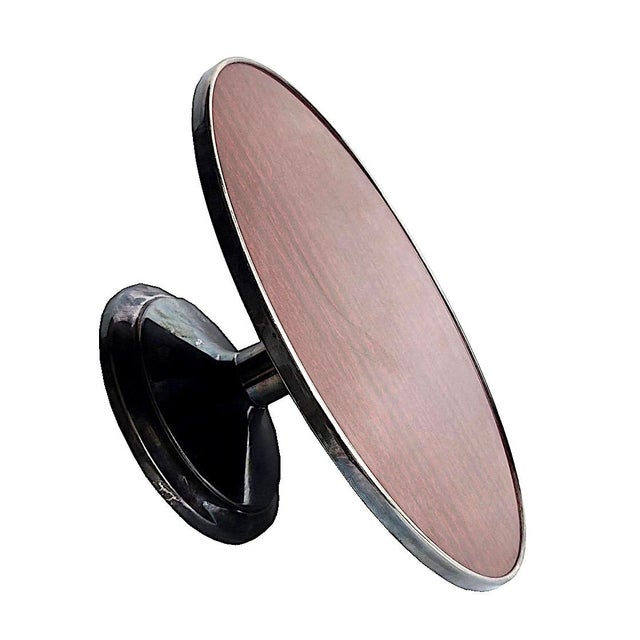 1950s 1950s Silver Plate Cake Stand With Faux Wood Formica Surface For Sale - Image 5 of 13