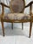 1960s 1960’s Pair Louis XVI Style Fauteuils - Open Arm Chairs by Simon Loscertales - Bona, Spain - W/ Fabric Seat For Sale - Image 5 of 10