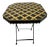 20th Century Bamboo Trellis Painted Tole Folding Table For Sale