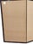 1970s Chinese Hand-Painted Silk Four-Panel Folding Screen | Attributed to Yang Zhi | Hong Kong For Sale - Image 9 of 18