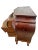 Vintage Petite Venetian Bombe Commode Small Chest of Drawers Burled Walnut For Sale - Image 4 of 11