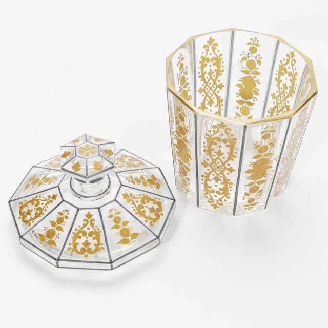 Gold Directoire Crystal and Gold Vases, Set of 2 For Sale - Image 8 of 13