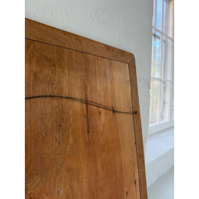 Vintage Oak and Crystal Glass Wall Mirror, Sweden, 1960s For Sale - Image 12 of 17