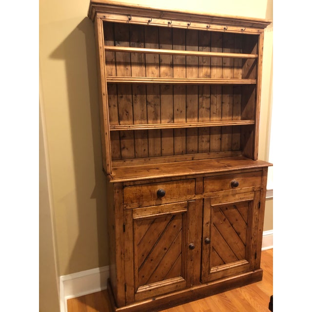 Antique Pine Hutch Sideboard Server Chairish