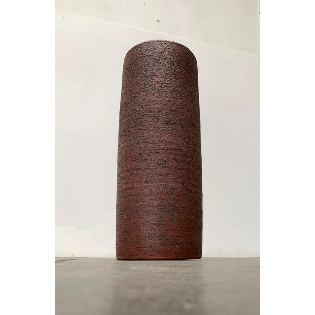 Mid-Century Brutalist German Floor Vase in the Style of Krösselbach Keramik, 1960s For Sale - Image 11 of 13