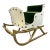 1940s Americana Hollywood Regency Christmas Shetland Pony Sleigh, Life Size Artisan Christmas Holiday Accent For Sale
