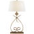 Suzanne Kasler by Visual Comfort Signature Harper Table Lamp in Gilded Iron with Linen Shade For Sale