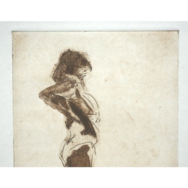 Lithograph of a figure of a woman by Jim Smyth (American, b. 1938). Numbered, titled, signed and dated "3/12", "Study 8",...