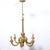 Beautiful classic pendant chandelier in wood, with blue decorations. C7898 Dimensions: Maximum height 105 cm Diameter 61...