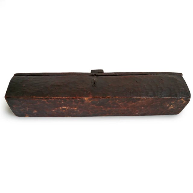Vintage Ethiopian Rustic Wood Storage Box For Sale In Los Angeles - Image 6 of 8