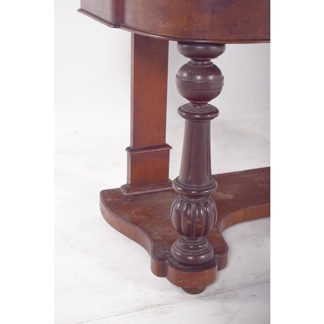 Antique English Desk with Carved Feet, 1890s For Sale - Image 5 of 14