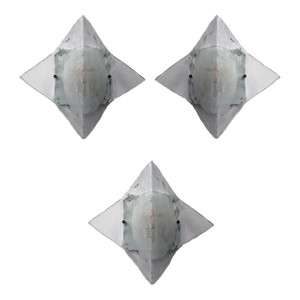 Sconces Lp253 Murano Glass by Carlo Nason for Mazzega, Italy, 1970s, Set of 3