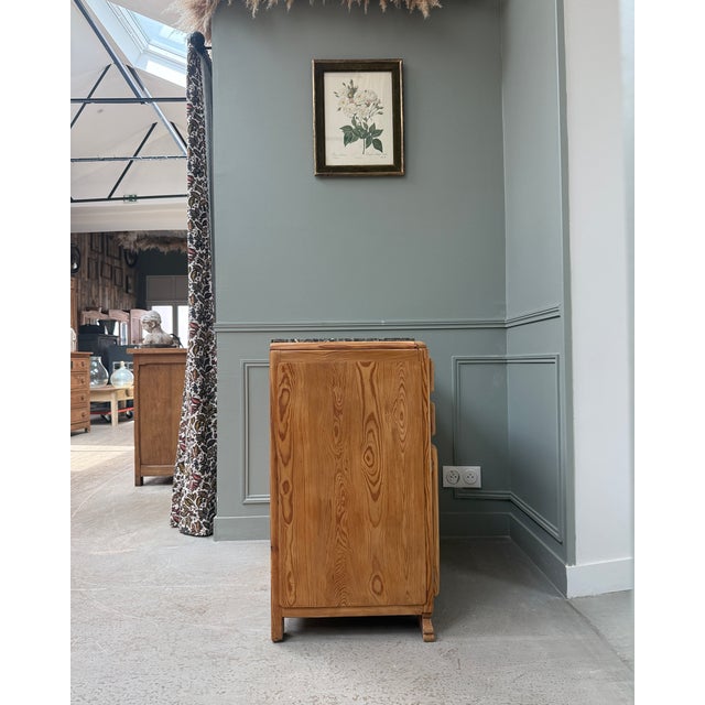 Art Deco Sideboard in Pitch Pine, 1940s For Sale - Image 4 of 13