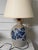 Vintage Rowe Pottery Works Salt Glazed Stoneware Cobalt Blue Bird Jug Table Lamp 25" For Sale - Image 10 of 18