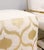 Pasargad Grand Canyon Cotton Pouf, Gold Foiled For Sale - Image 4 of 7