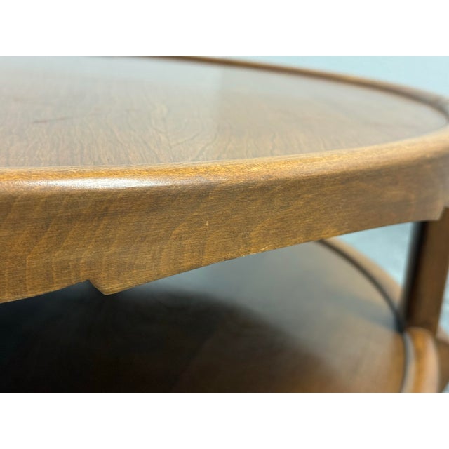 1990s Mid 20th Century French Provincial Style Round Coffee Table, 37 Inch For Sale - Image 5 of 12