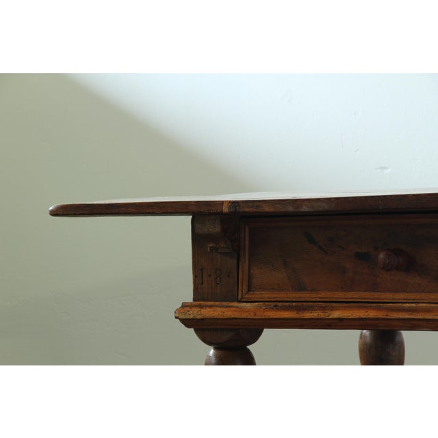 Antique Baroque Nordic Provincial Oak Table, 1800s For Sale - Image 12 of 18